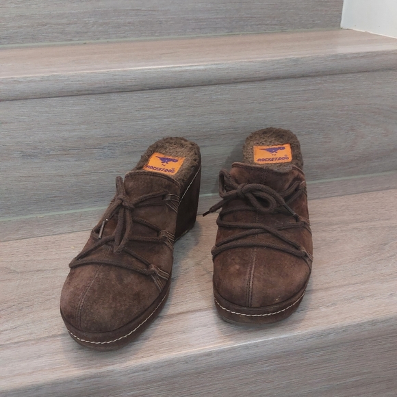 ROCKET DOG Woman Suede Clogs/wedges Size 7.5M - Picture 7 of 10